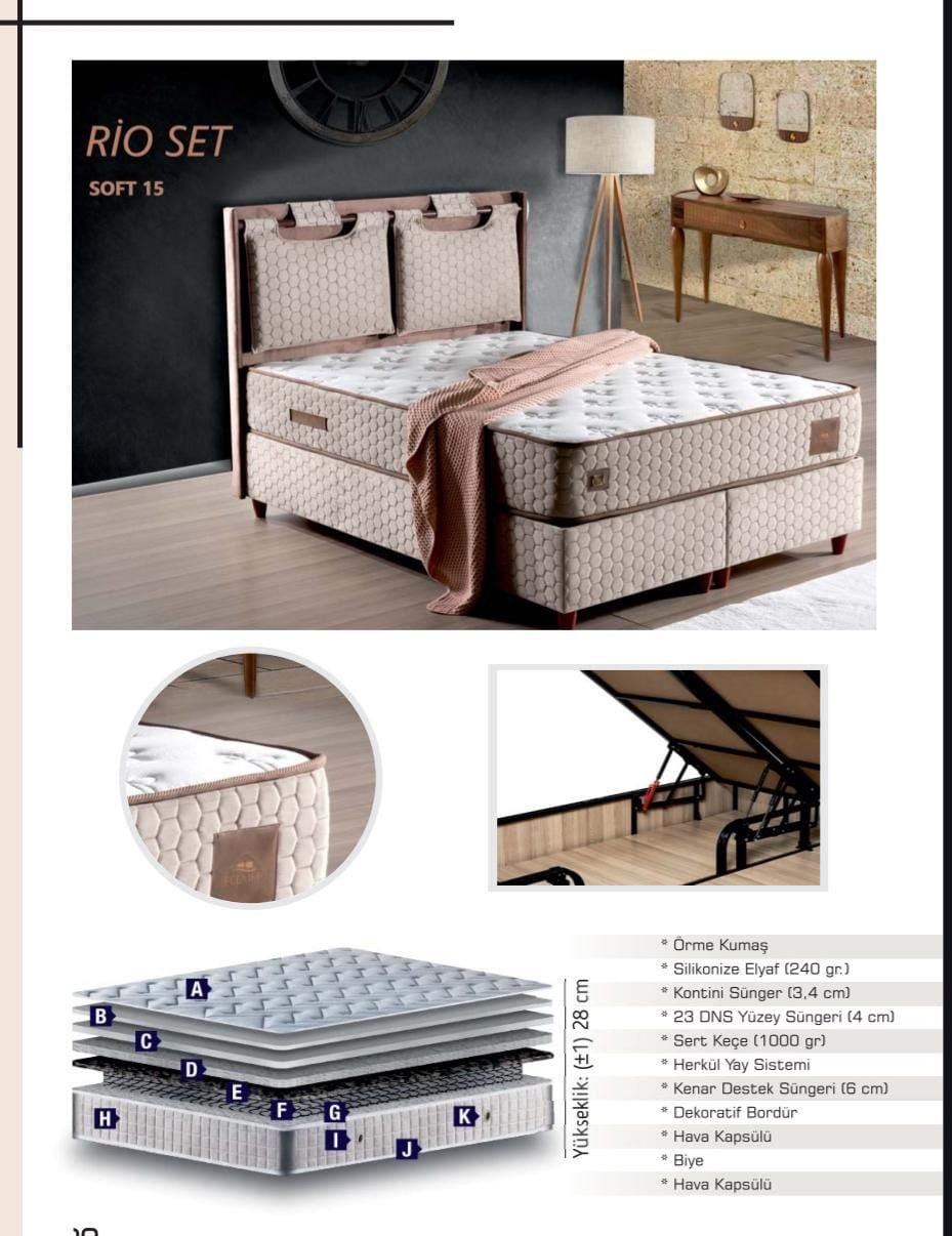 Rio Bett mit Matratze