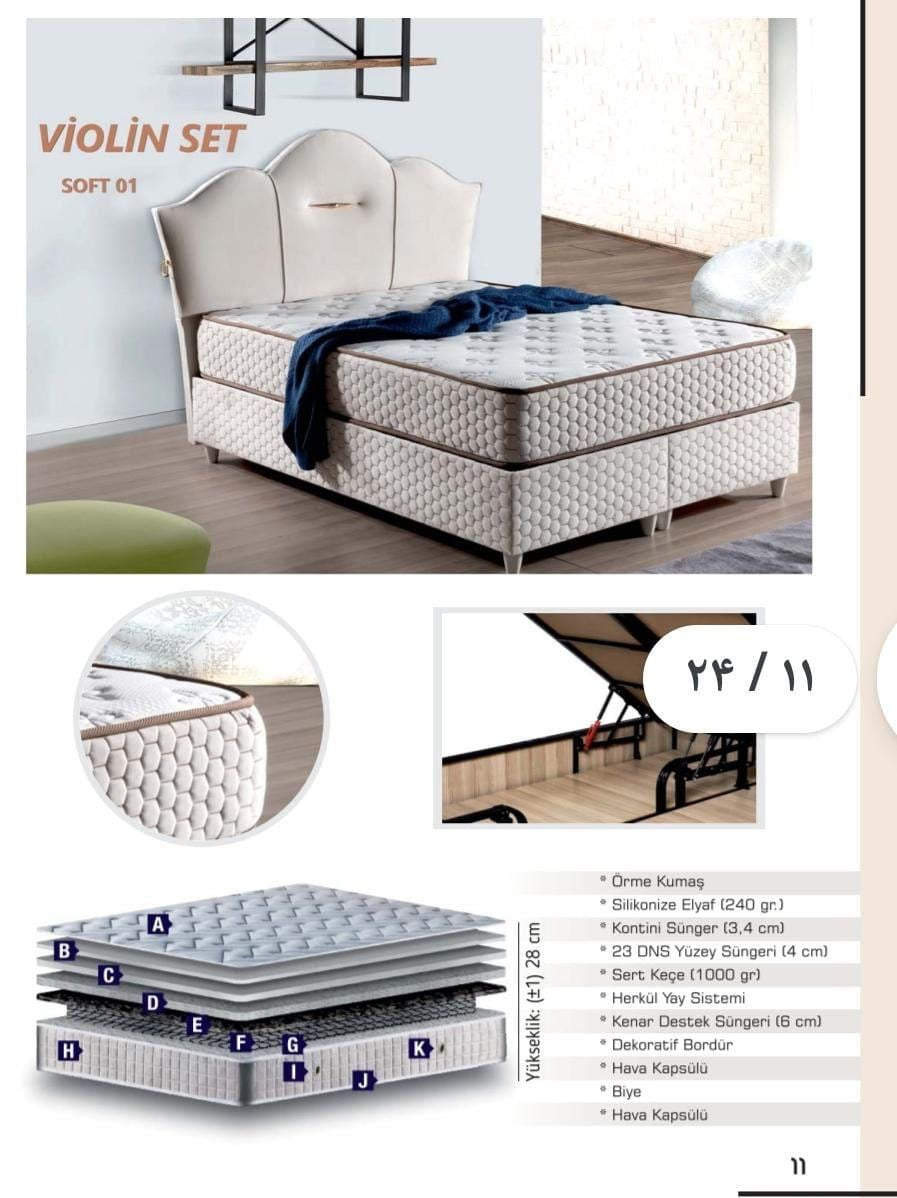 Violin Bett mit Matratze